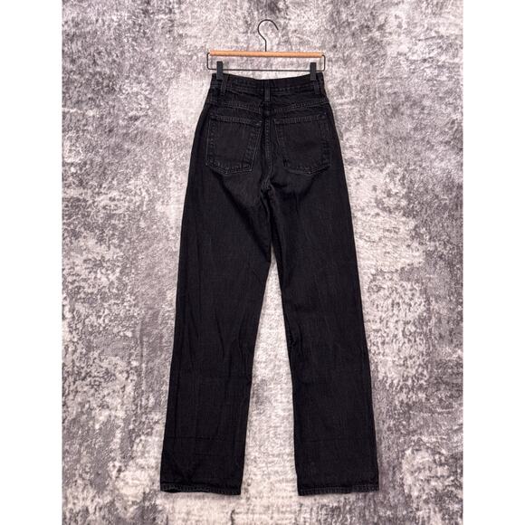 Imogene + Willie Catherine Jeans 25 Womens Black Wash High Rise Vintage Straight - Picture 2 of 8